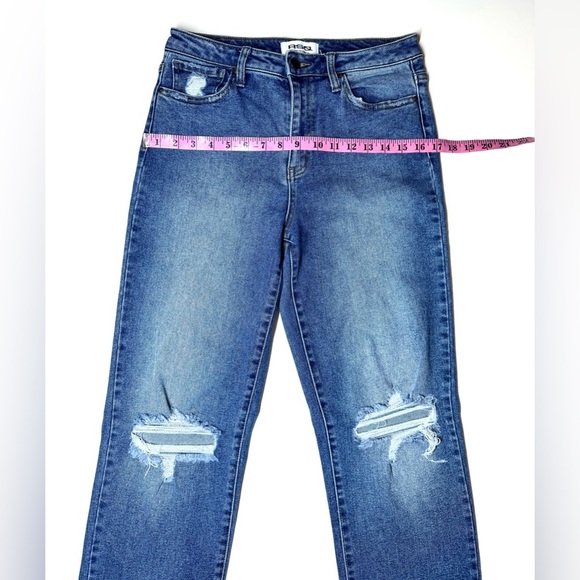 RSQ Women’s High Rise Straight Leg Distressed Women's Jeans Size- 30 - Picture 4 of 10